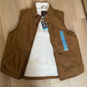 Lee Men’s Sherpa lined vest NWT